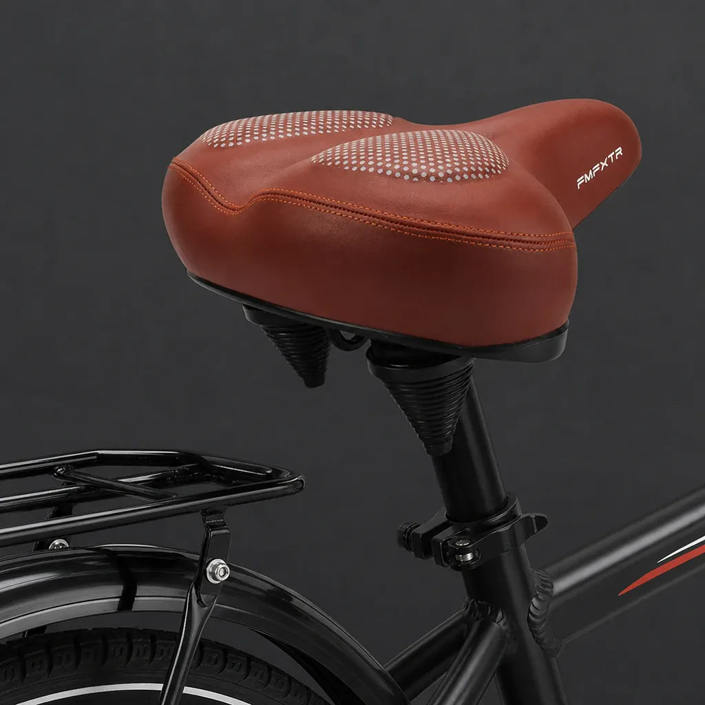 Veltrix-Bike Selle En Silicone Marron Avec Ressorts