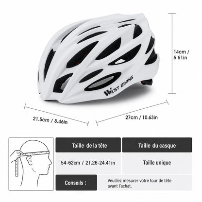 Veltrix-Bike Casque Blanc Ultraléger