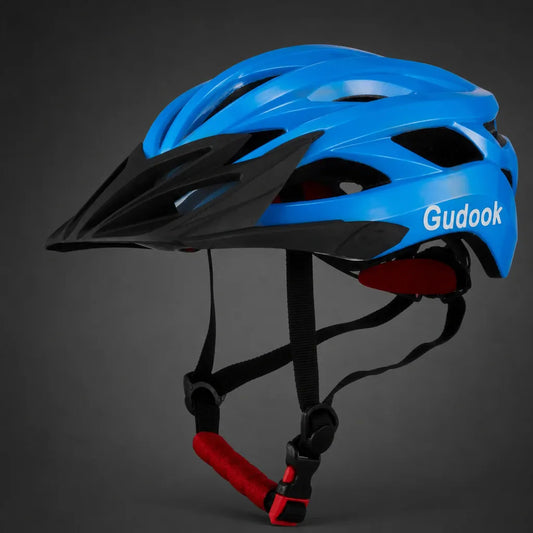 Veltrix-Bike Casque Bleu Avec Visière Amovible