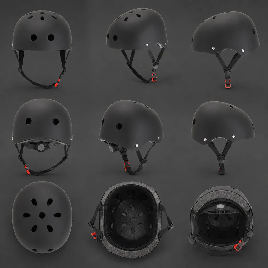 Veltrix-Bike Casque Bol Enfant Noir