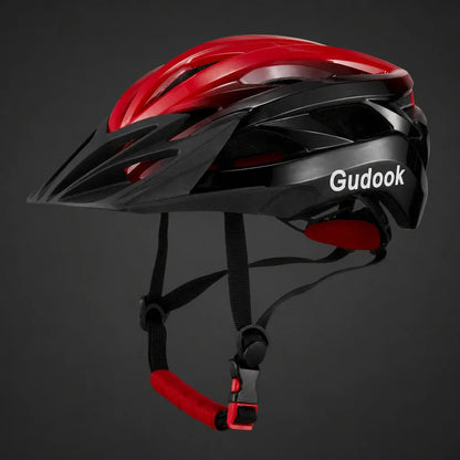 Veltrix-Bike Casque De Vélo Rouge Et Noir