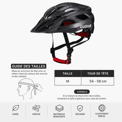 Veltrix-Bike Casque EPS Avec Visière Amovible Réglable