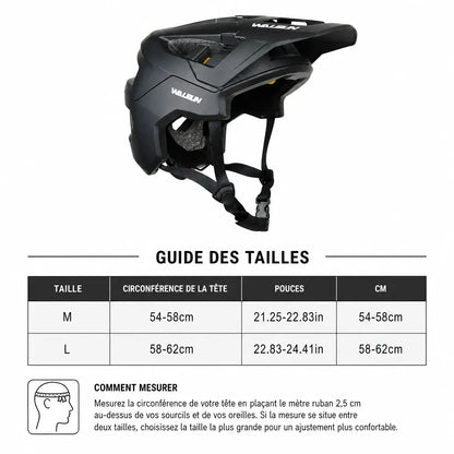 Veltrix-Bike Casque Noir Mat VTT