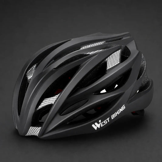 Veltrix-Bike Casque Noir Moulé Intégralement