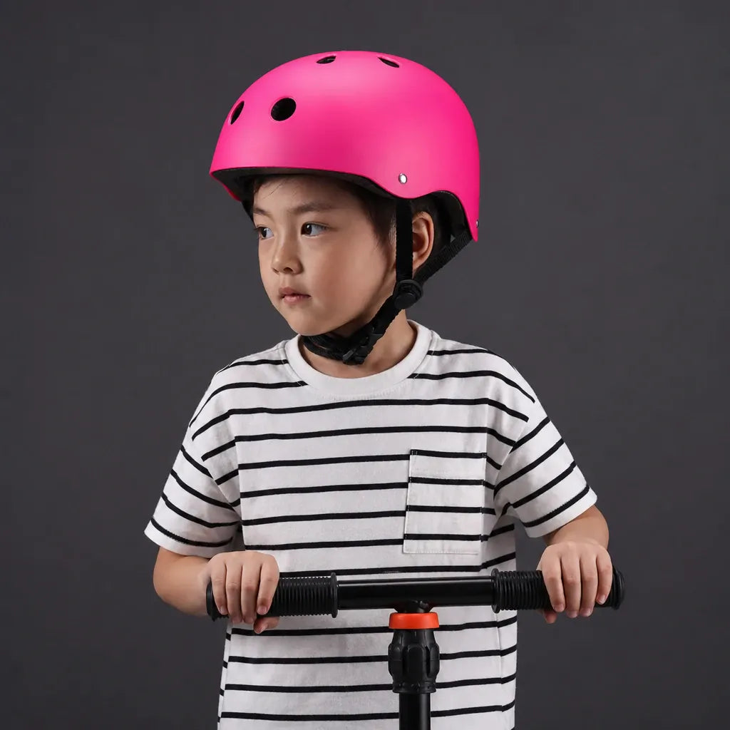Veltrix-Bike Casque Rose Enfant
