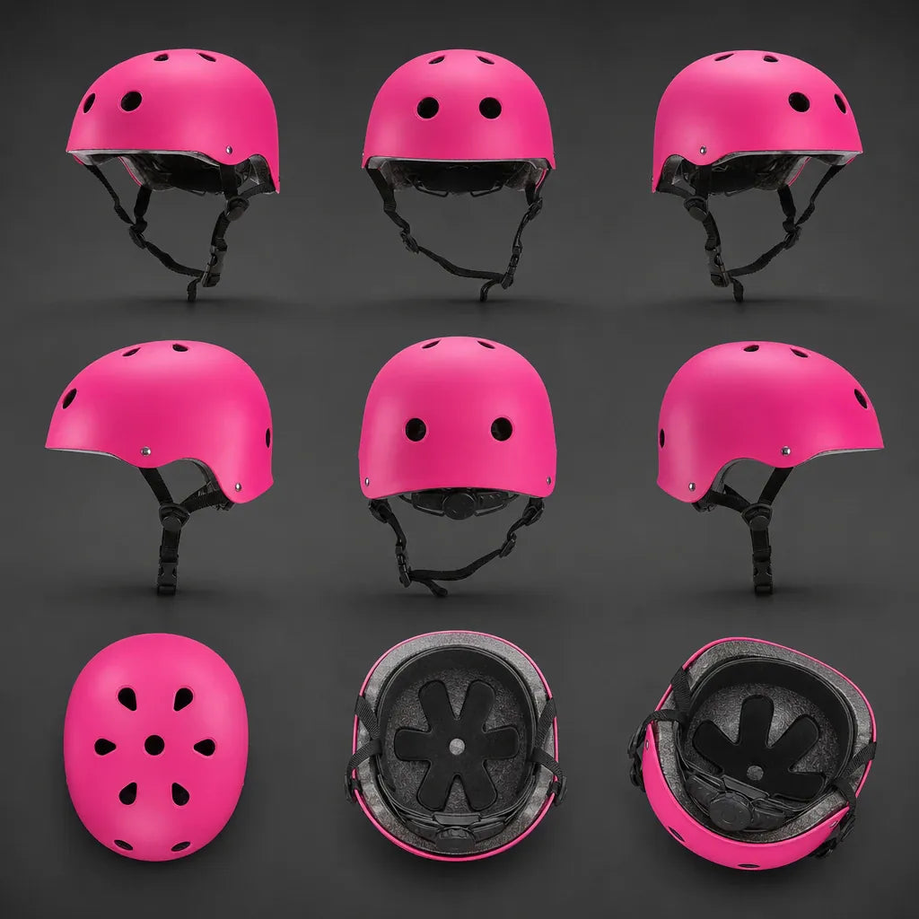 Veltrix-Bike Casque Rose Enfant