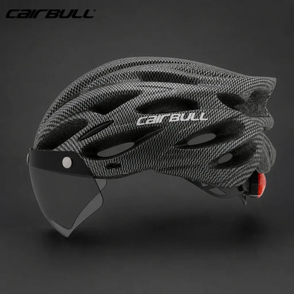 Veltrix-Bike Casque Velo Avec Visière Avec Éclairage LED