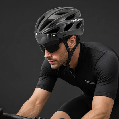 Veltrix-Bike Casque Visière Magnétique Moulage Intégral