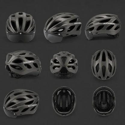 Veltrix-Bike Casque Visière Magnétique Moulage Intégral