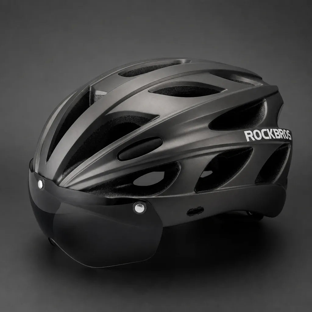 Veltrix-Bike Casque Visière Magnétique Moulage Intégral