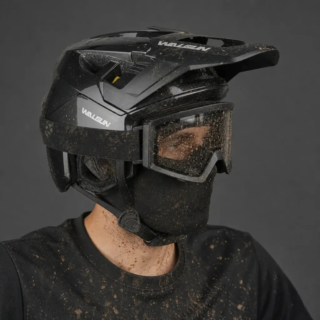 Veltrix-Bike Casque VTT Avec Visière Noir