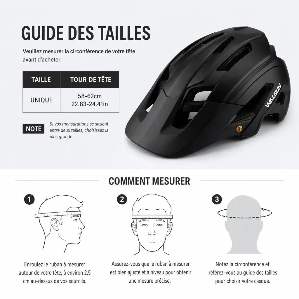 Veltrix-Bike Casque VTT Noir Mat