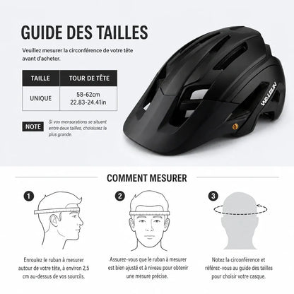 Veltrix-Bike Casque VTT Noir Mat