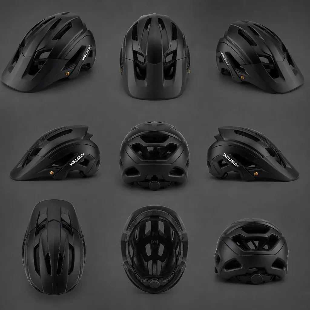 Veltrix-Bike Casque VTT Noir Mat