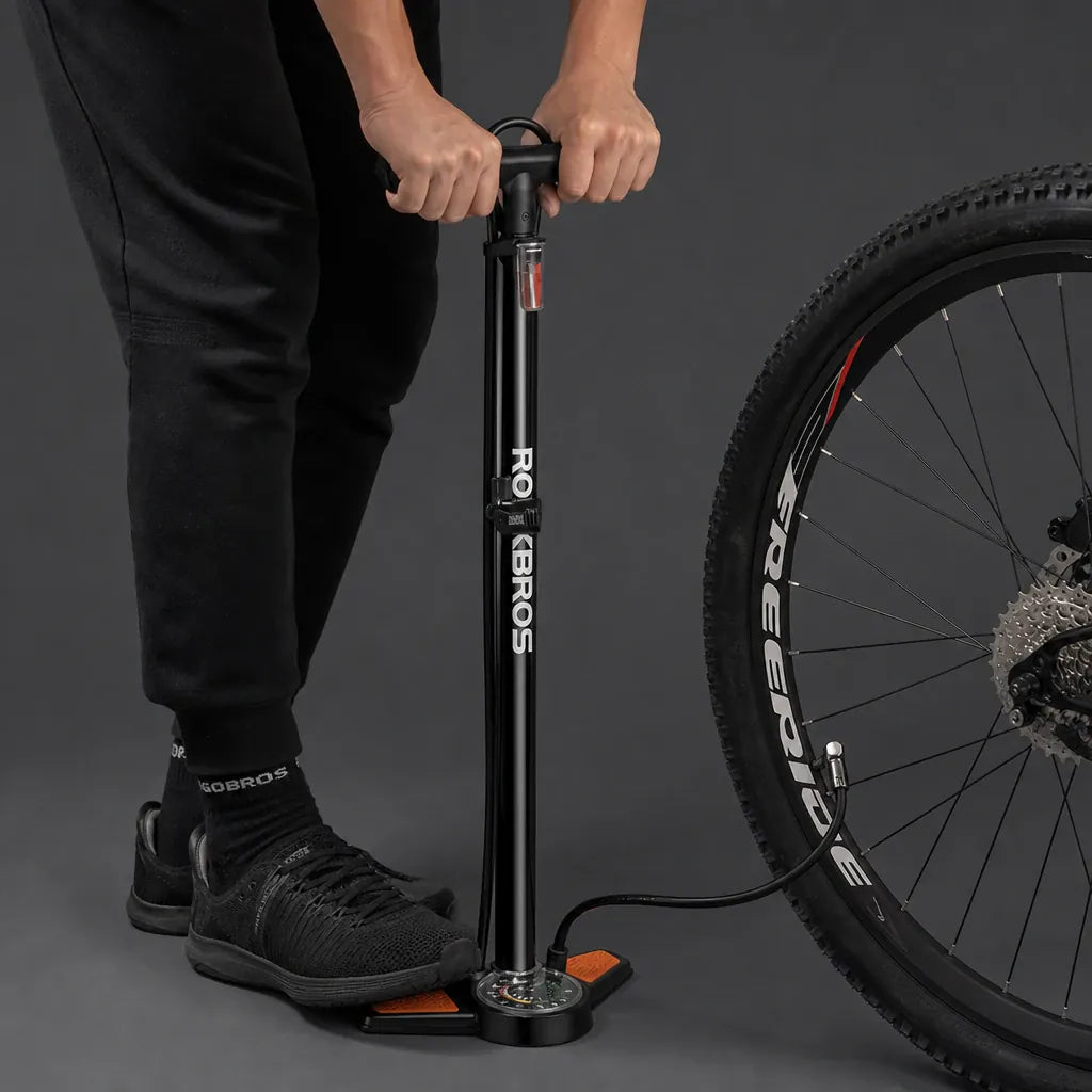 Veltrix-Bike Pompe À Pied Avec Manomètre