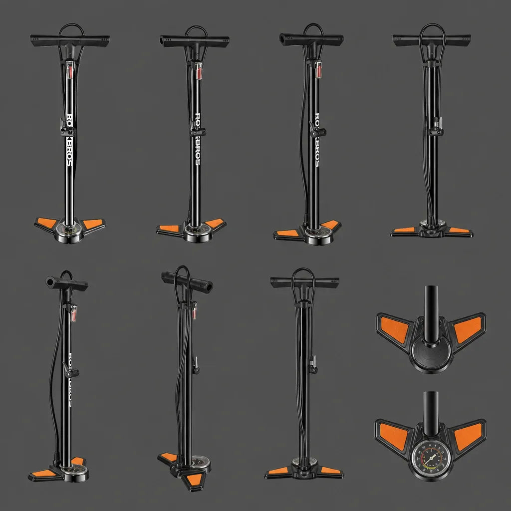 Veltrix-Bike Pompe À Pied Avec Manomètre