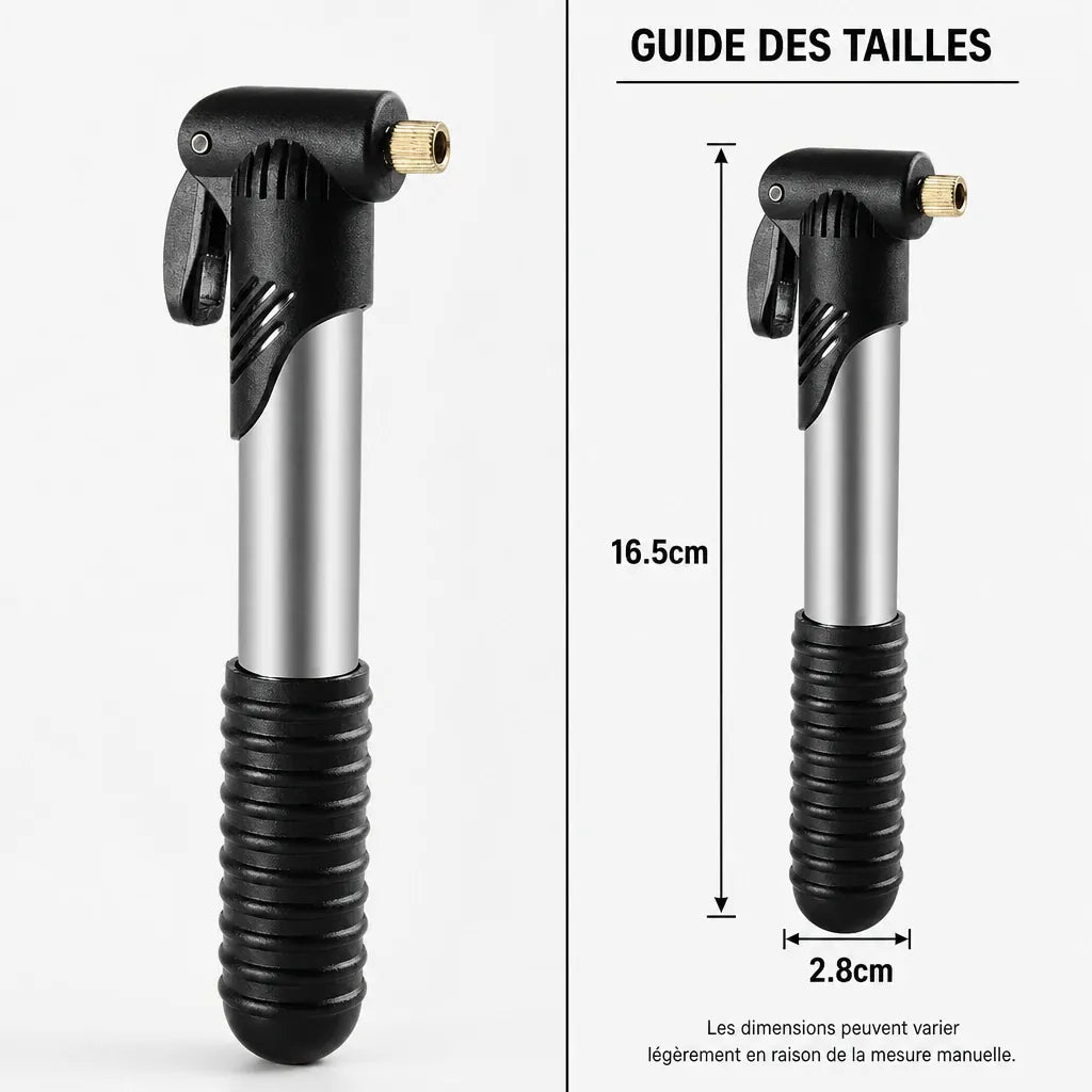 Veltrix-Bike Pompe Acier Inoxydable Mini Portable
