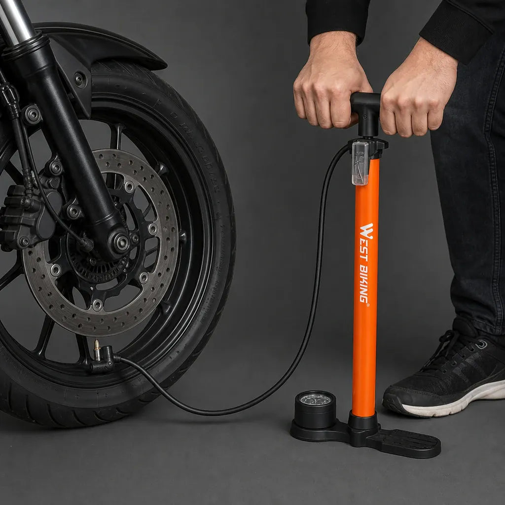 Veltrix-Bike Pompe Aluminium Avec Manomètre