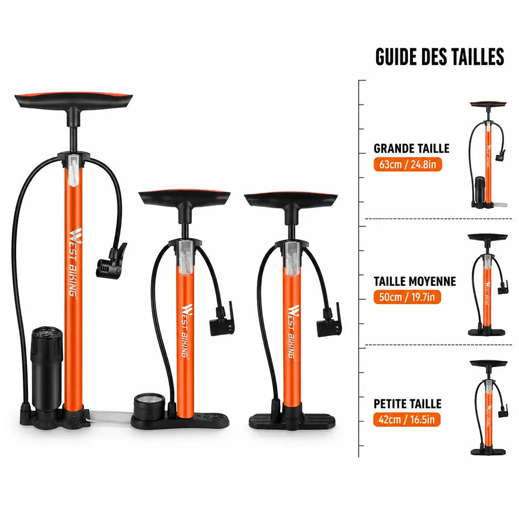 Veltrix-Bike Pompe Aluminium Avec Manomètre