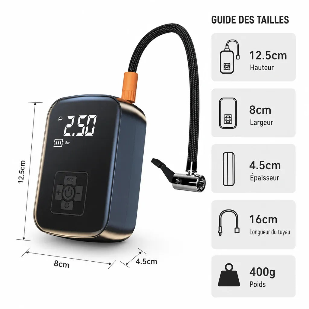 Veltrix-Bike Pompe Composants Électroniques Sans Fil Portable