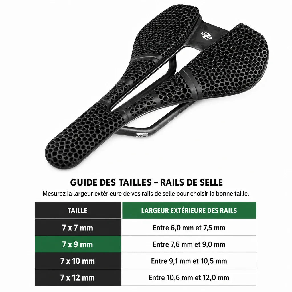 Veltrix-Bike Selle Carbone Rails 7 X 9 Mm
