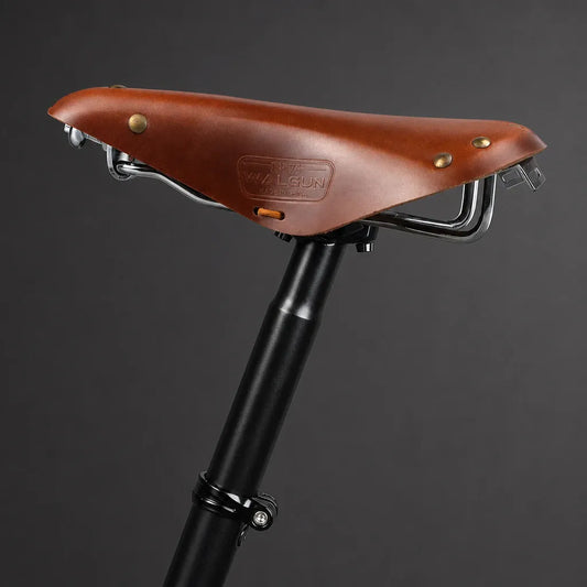 Veltrix-Bike Selle Cuir De Vachette Rétro