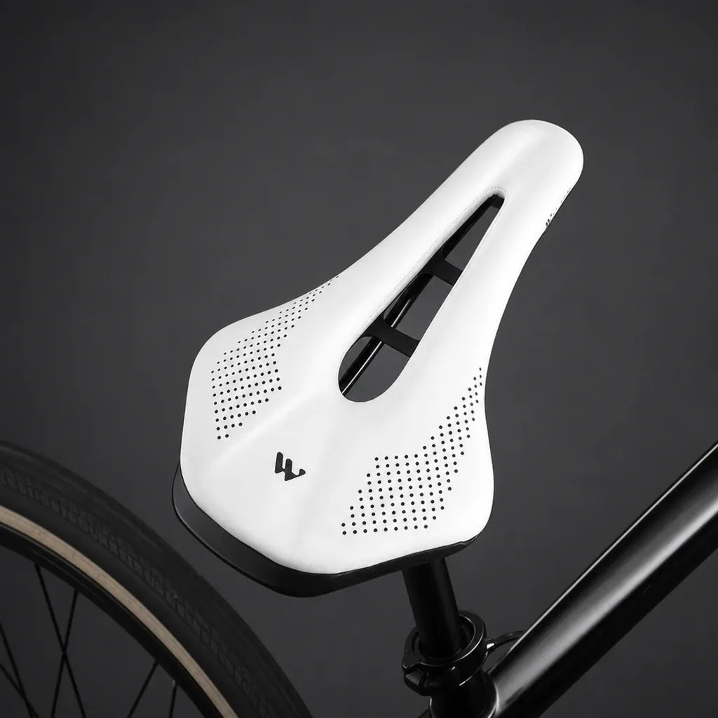 Veltrix-Bike Selle Cuir PU De Route Ajourée