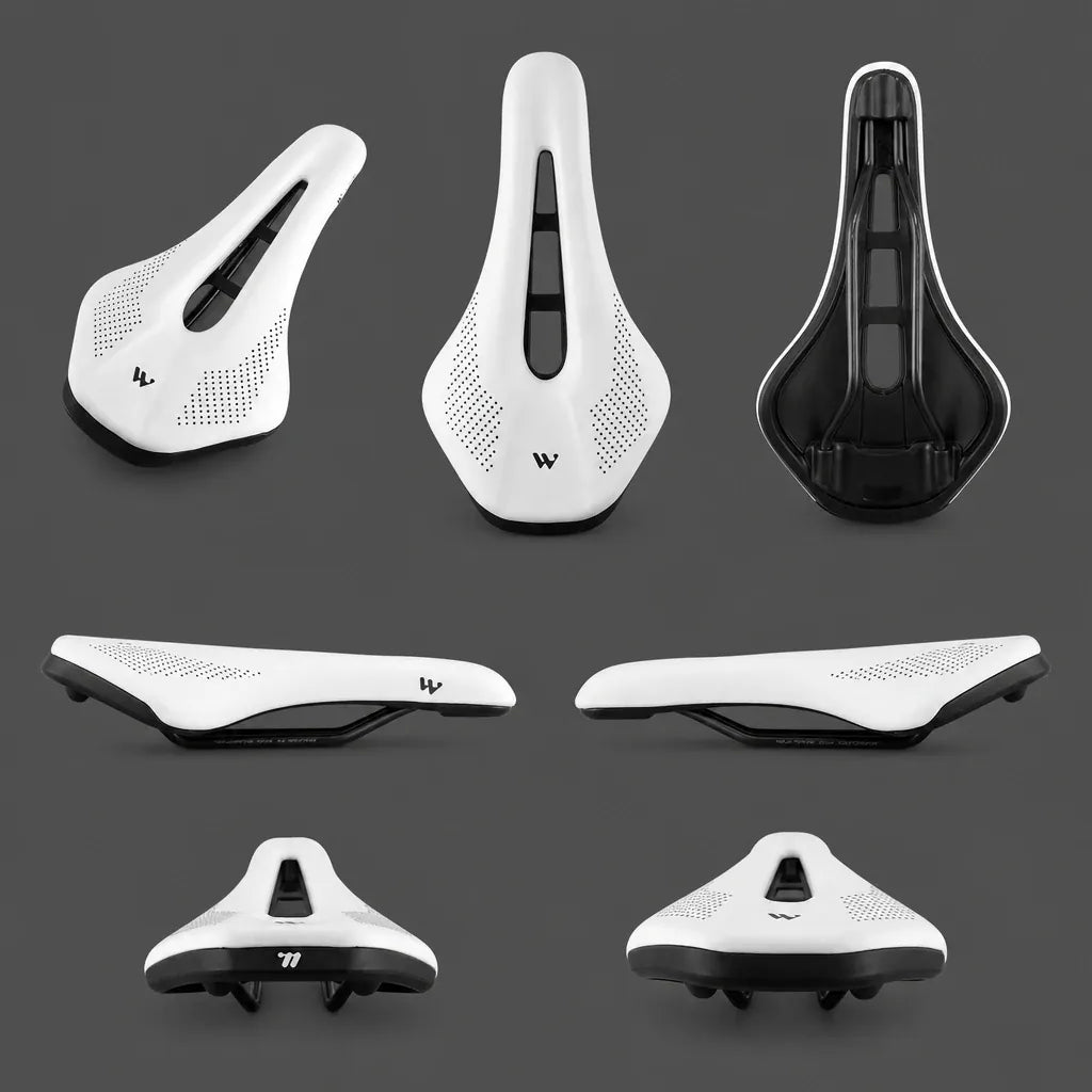 Veltrix-Bike Selle Cuir PU De Route Ajourée