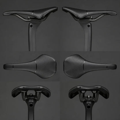 Veltrix-Bike Selle Cuir Synthétique Rails En Carbone Bec Court