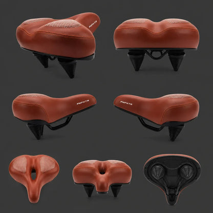 Veltrix-Bike Selle En Silicone Marron Avec Ressorts