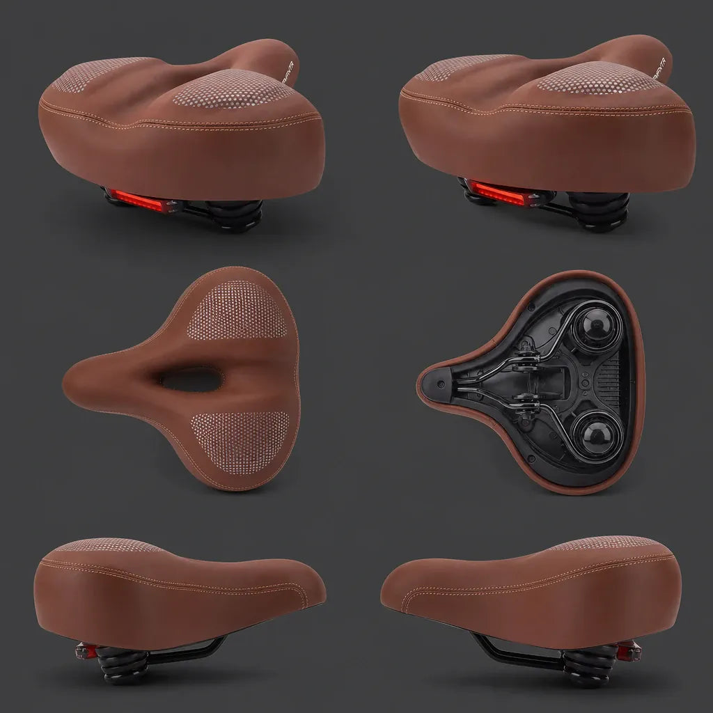 Veltrix-Bike Selle Extra Large Rembourrée avec lumière