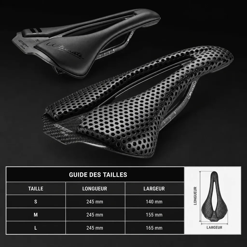Veltrix-Bike Selle Mousse EVA Fibre De Carbone Alvéolé