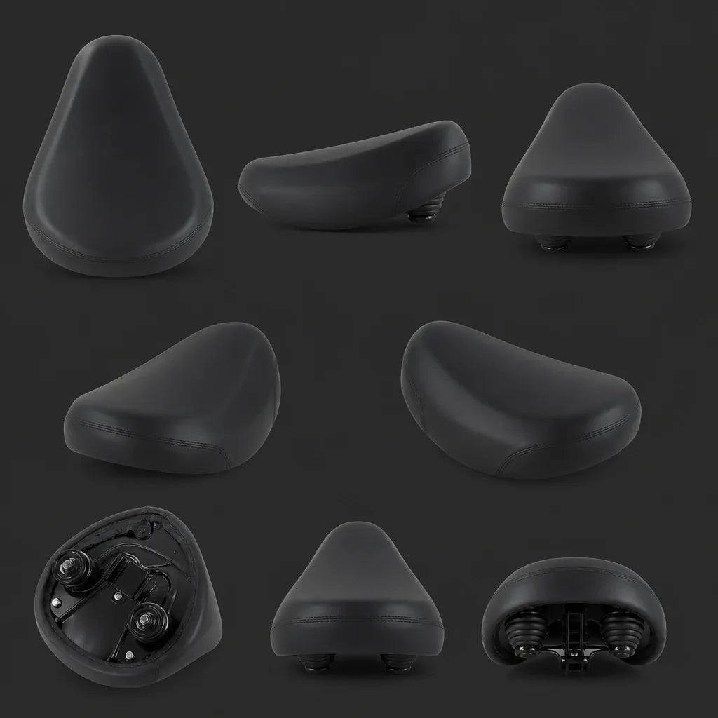 Veltrix-Bike Selle Noir À Double Ressort