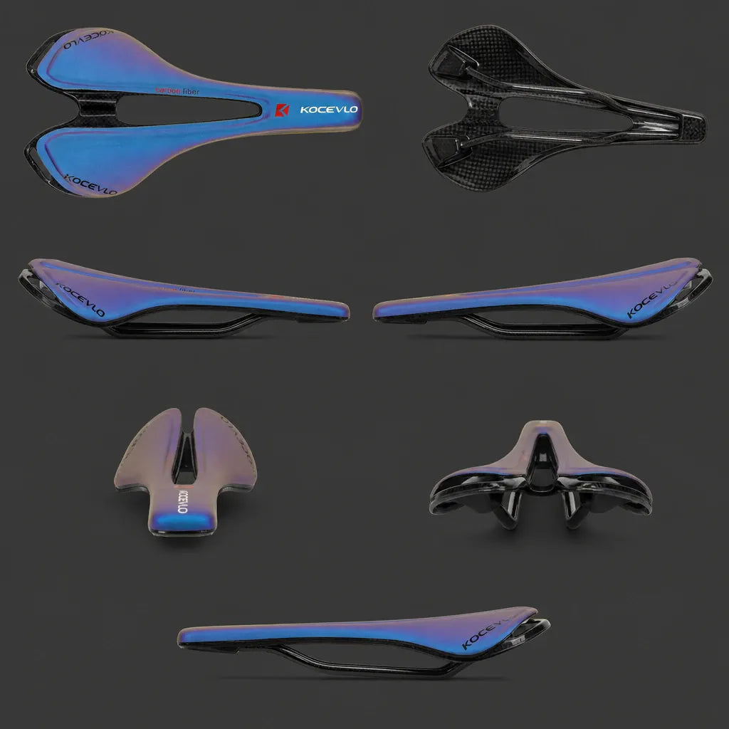 Veltrix-Bike Selle Simili-Cuir En Carbone Ajourée