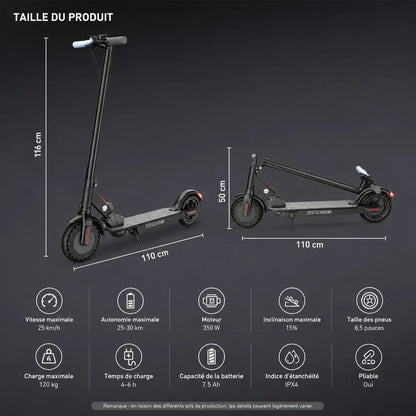 Veltrix-Bike Trottinette Électrique À Propulsion Arrière Pliable