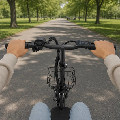 Veltrix-Bike Trottinette Électrique Avec Siège Et Panier