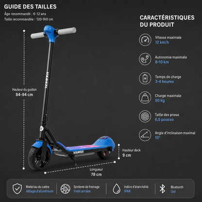 Veltrix-Bike Trottinette Électrique Enfant Bluetooth