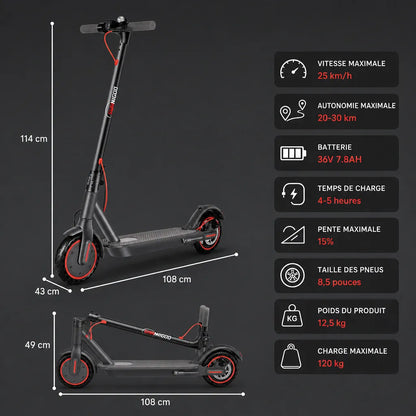Veltrix-Bike Trottinette Électrique Pliable