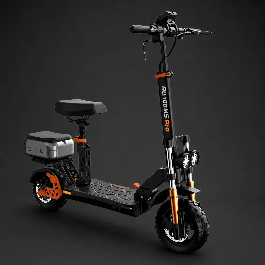 Veltrix-Bike Trottinette Électrique Pliable Avec Siège Et Coffre