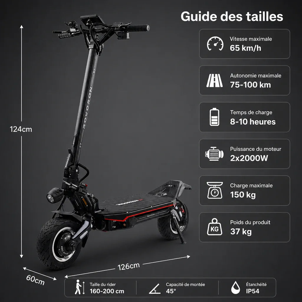 Veltrix-Bike Trottinette Électrique Pliable Longue Autonomie Double