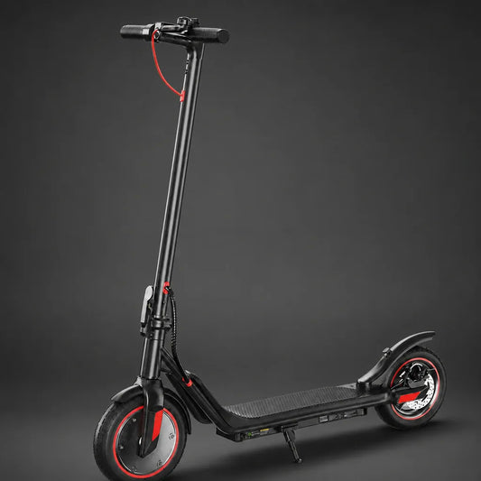 Veltrix-Bike Trottinette Électrique Pliante Noir Et Rouge Pliable