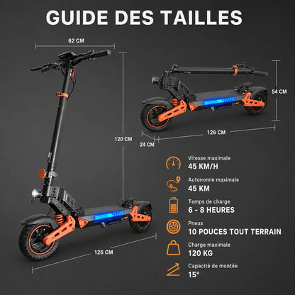 Veltrix-Bike Trottinette Électrique pneus larges tout terrain