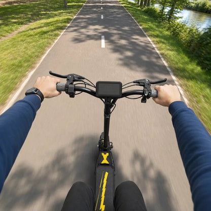 Veltrix-Bike Trottinette Électrique Rapide Noir Et Jaune
