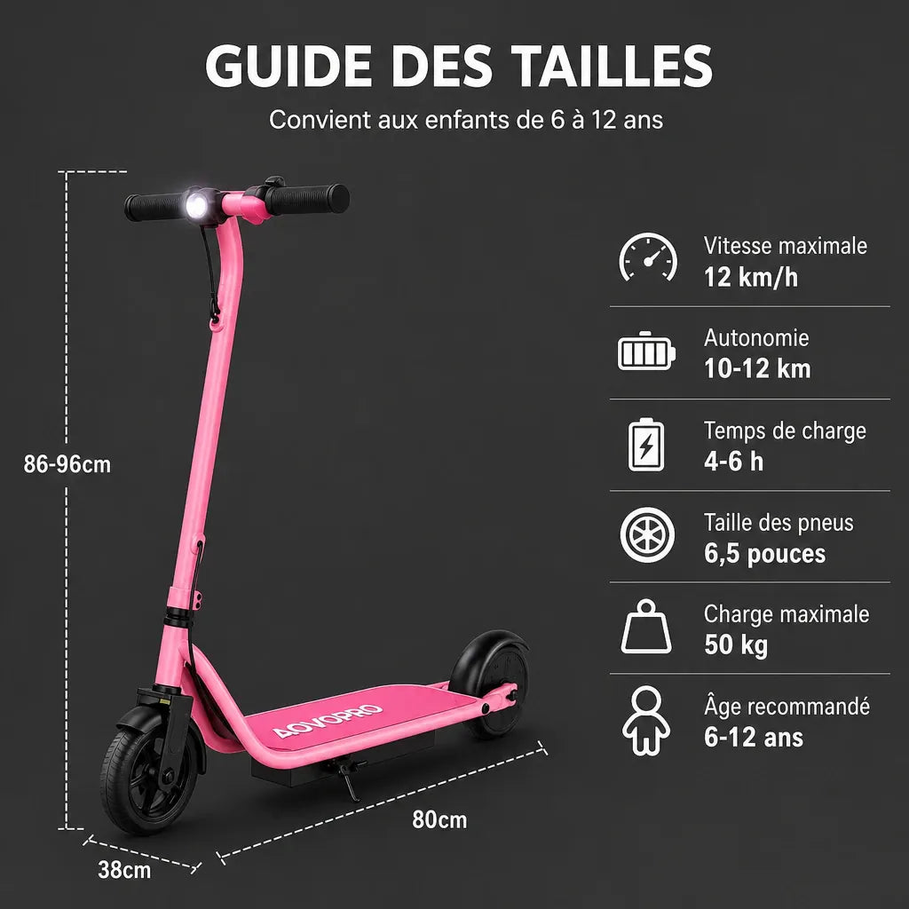 Veltrix-Bike Trottinette Électrique Rose Pour Enfant
