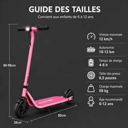 Veltrix-Bike Trottinette Électrique Rose Pour Enfant