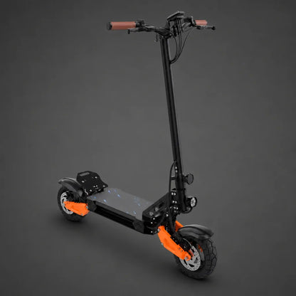 Veltrix-Bike Trottinette Électrique Tout-Terrain Noir Et Orange
