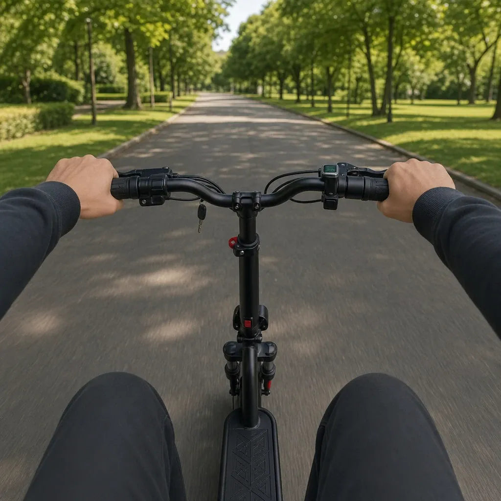 Veltrix-Bike Trottinettes Pliable Avec Siège Et Panier