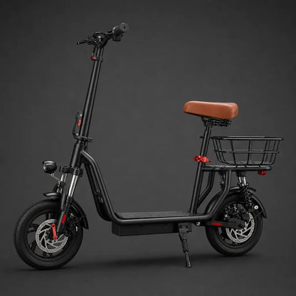 Veltrix-Bike Trottinettes Pliable Avec Siège Et Panier