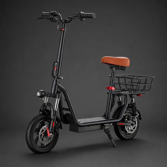 Veltrix-Bike Trottinettes Pliable Avec Siège Et Panier