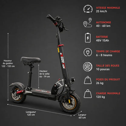 Veltrix-Bike Trottinettes Tout Terrain Avec Siège
